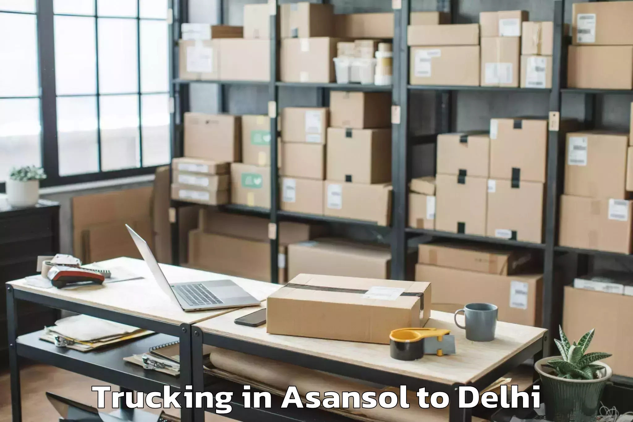 Easy Asansol to Karol Bagh Trucking Booking